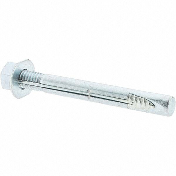 Concrete Wedge Expansion Anchor: 3/8" Dia, 3-1/2" OAL, 1-1/2" Min Embedment