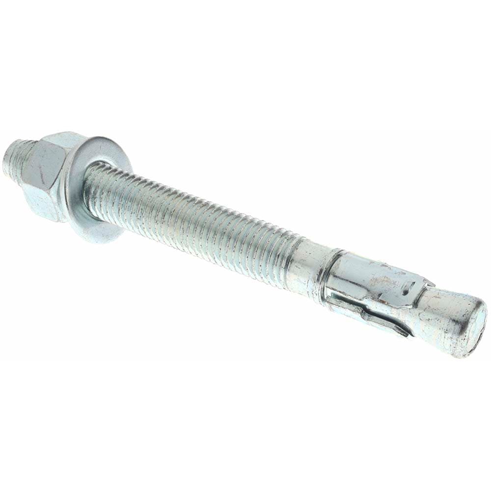 Concrete Wedge Expansion Anchor: 3/4" Dia, 7" OAL