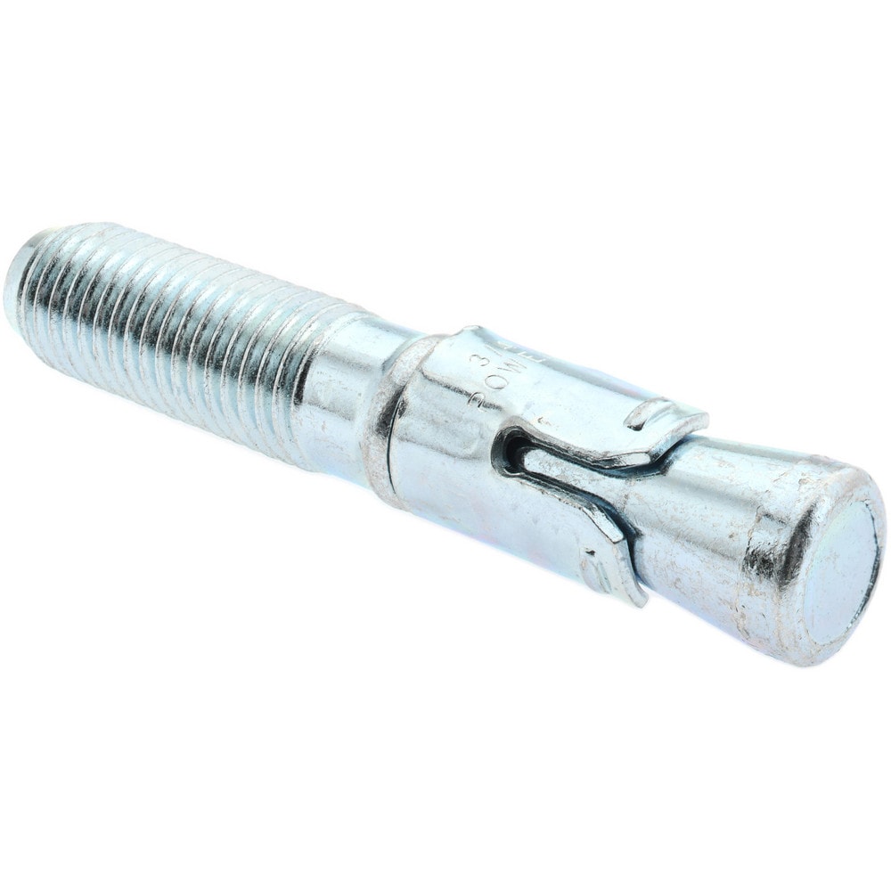 Concrete Wedge Expansion Anchor: 3/4" Dia, 4-1/4" OAL