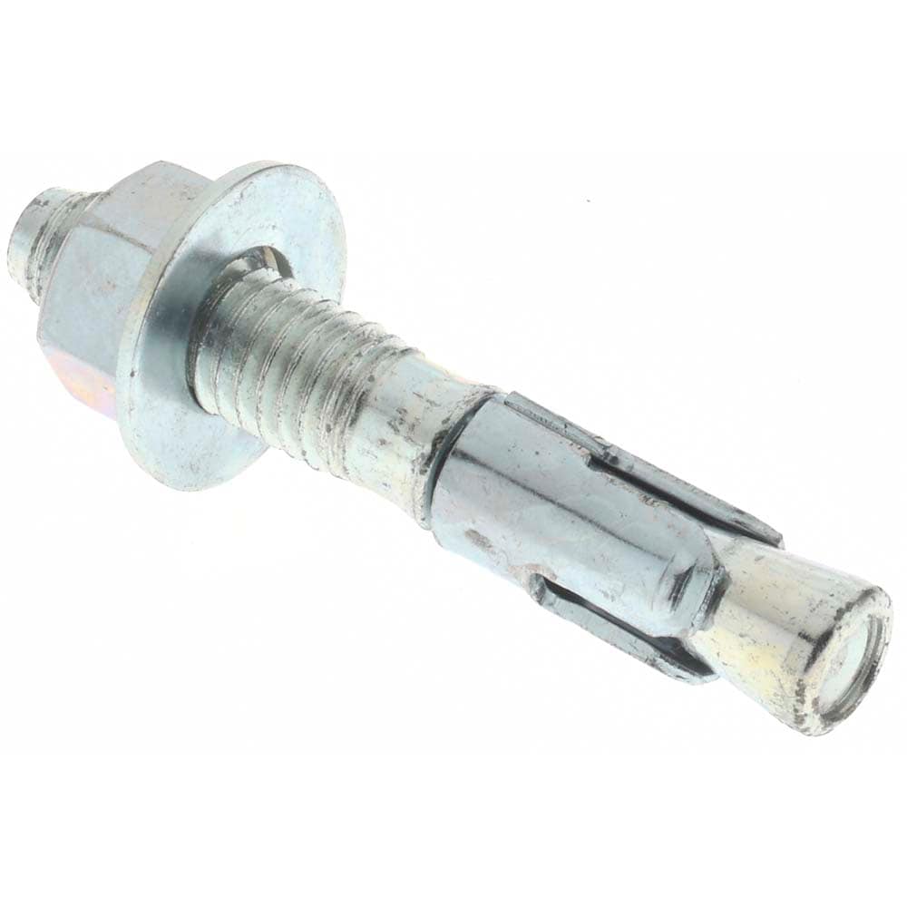Concrete Wedge Anchor: 3/8" Dia, 2-1/4" OAL