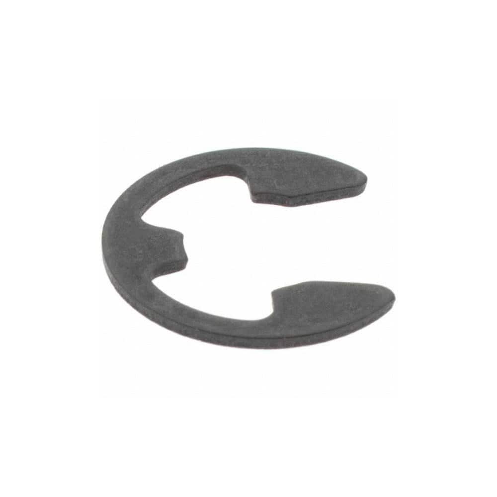 Rotor Clip - External E Style Retaining Ring: 0.25″ Groove Dia, 5/16″ Shaft  Dia, Spring Steel, Phosphate Finish - 70998240 - MSC Industrial Supply