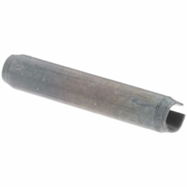 Slotted Spring Pin: 3/8" Long, 1070-1090 Alloy Steel