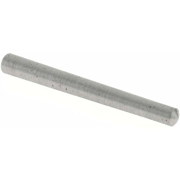 Size 3, 0.1774" Small End Diam, 0.219" Large End Diam, Uncoated Steel Taper Pin