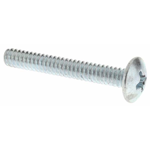 Machine Screw: #6-32 x 1" Length Under Head, Truss Head, Phillips