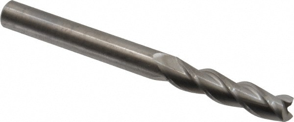 Kennametal 3658827 Square End Mill: 3/8 Dia, 1-1/2 LOC, 3/8 Shank Dia, 4 OAL, 3 Flutes, Solid Carbide Image