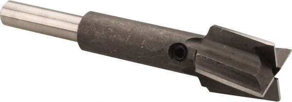 Made in USA MIT-434-13 5/8" Diam, 1/4" Shank, Diam, 4 Flutes, Straight Shank, Interchangeable Pilot Counterbore Image