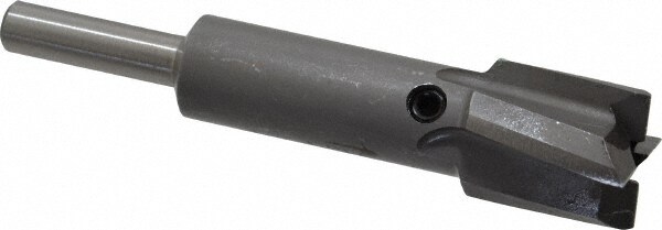 Made in USA MIT-434-14 21/32" Diam, 1/4" Shank, Diam, 4 Flutes, Straight Shank, Interchangeable Pilot Counterbore Image