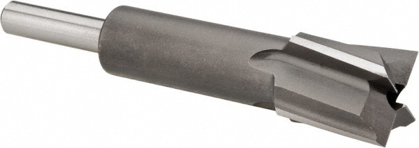 Made in USA MIT-434-15 11/16" Diam, 1/4" Shank, Diam, 4 Flutes, Straight Shank, Interchangeable Pilot Counterbore Image