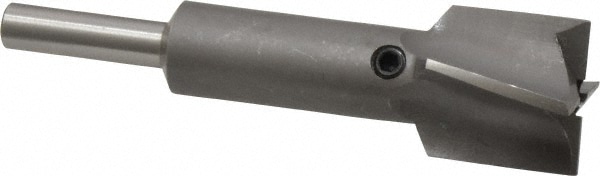 Made in USA MIT-434-19 13/16" Diam, 1/4" Shank, Diam, 4 Flutes, Straight Shank, Interchangeable Pilot Counterbore Image