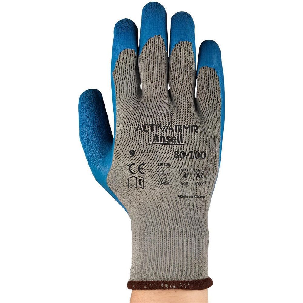 Ansell - Series 80-100 General Purpose Work Gloves: Small, Rubber-Coated  Cotton Blend - 71011001 - MSC Industrial Supply