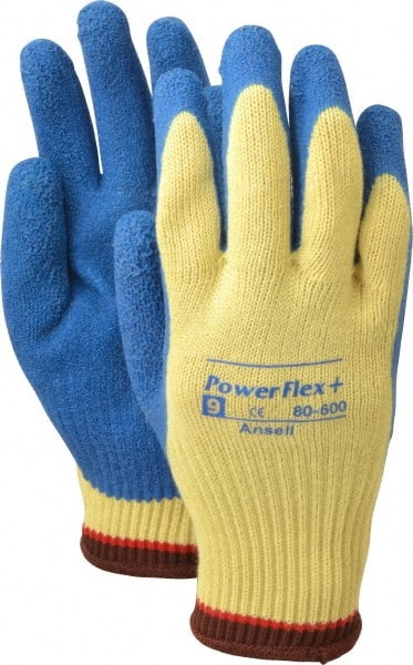 Ansell 80-600-9 Cut & Abrasion-Resistant Gloves: Size L, ANSI Cut A2, Latex, Kevlar 