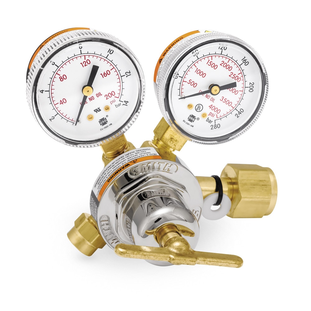 320 CGA Inlet Connection, 100 Max psi, Carbon Dioxide Welding Regulator