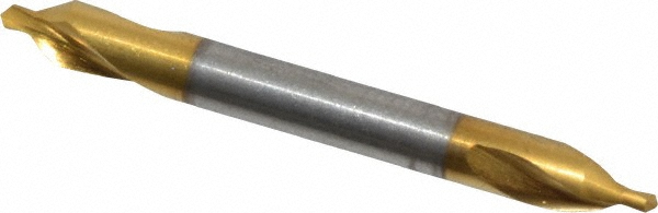 Combo Drill & Countersink: #1, 1/8" Body Dia, 118°, High Speed Steel