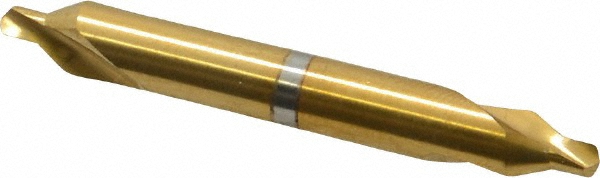 Combo Drill & Countersink: #3, 1/4" Body Dia, 118°, High Speed Steel