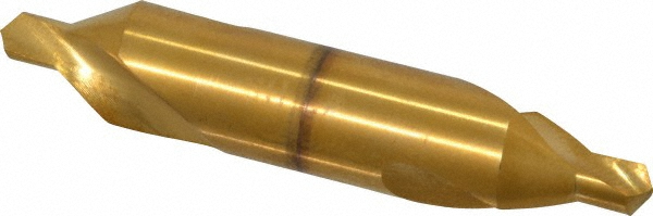 Combo Drill & Countersink: #7, 5/8" Body Dia, 118°, High Speed Steel