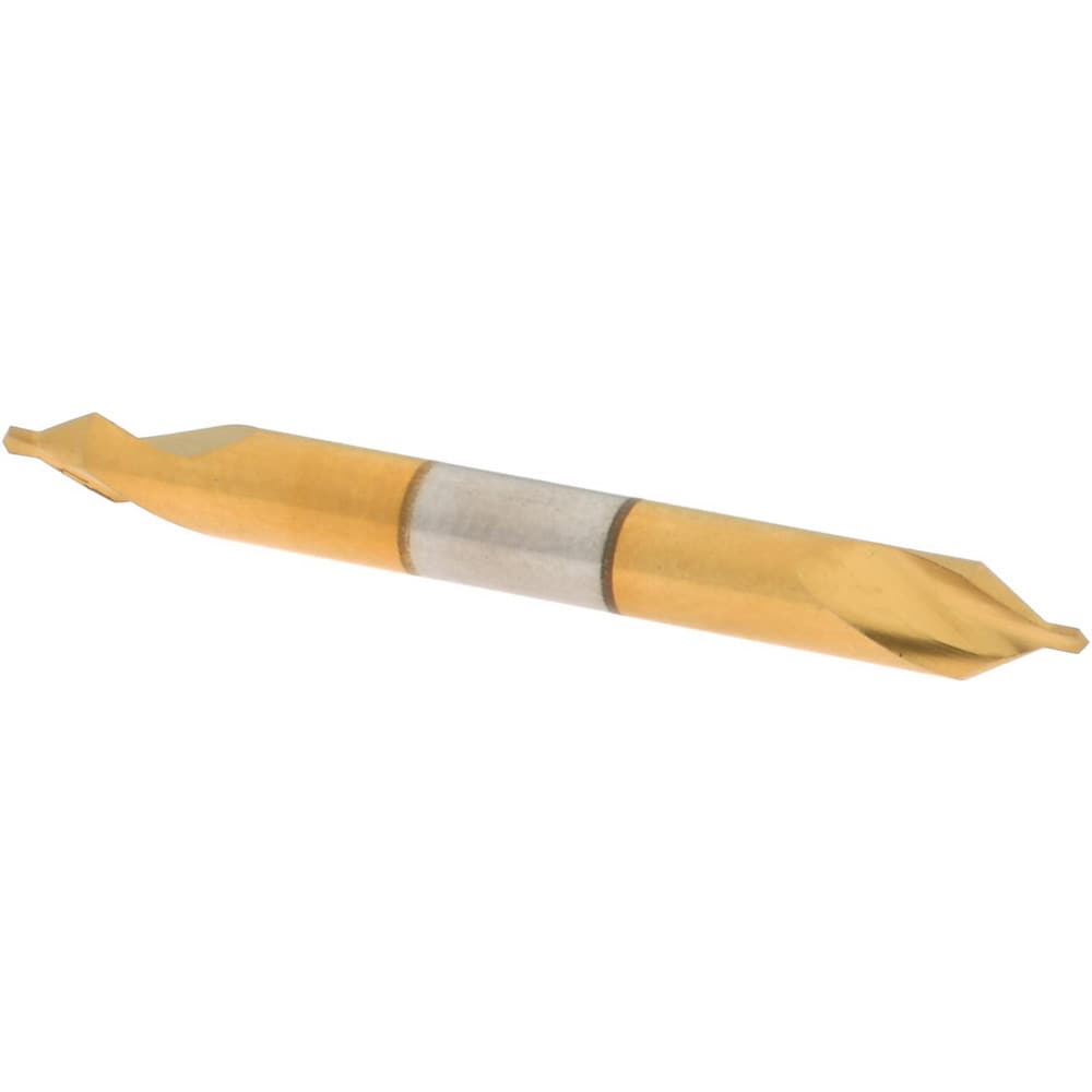 Combo Drill & Countersink: #0, 1/8" Body Dia, 1180, High Speed Steel