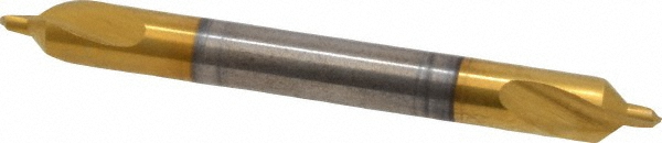 Combo Drill & Countersink: #1, 1/8" Body Dia, 118°, High Speed Steel