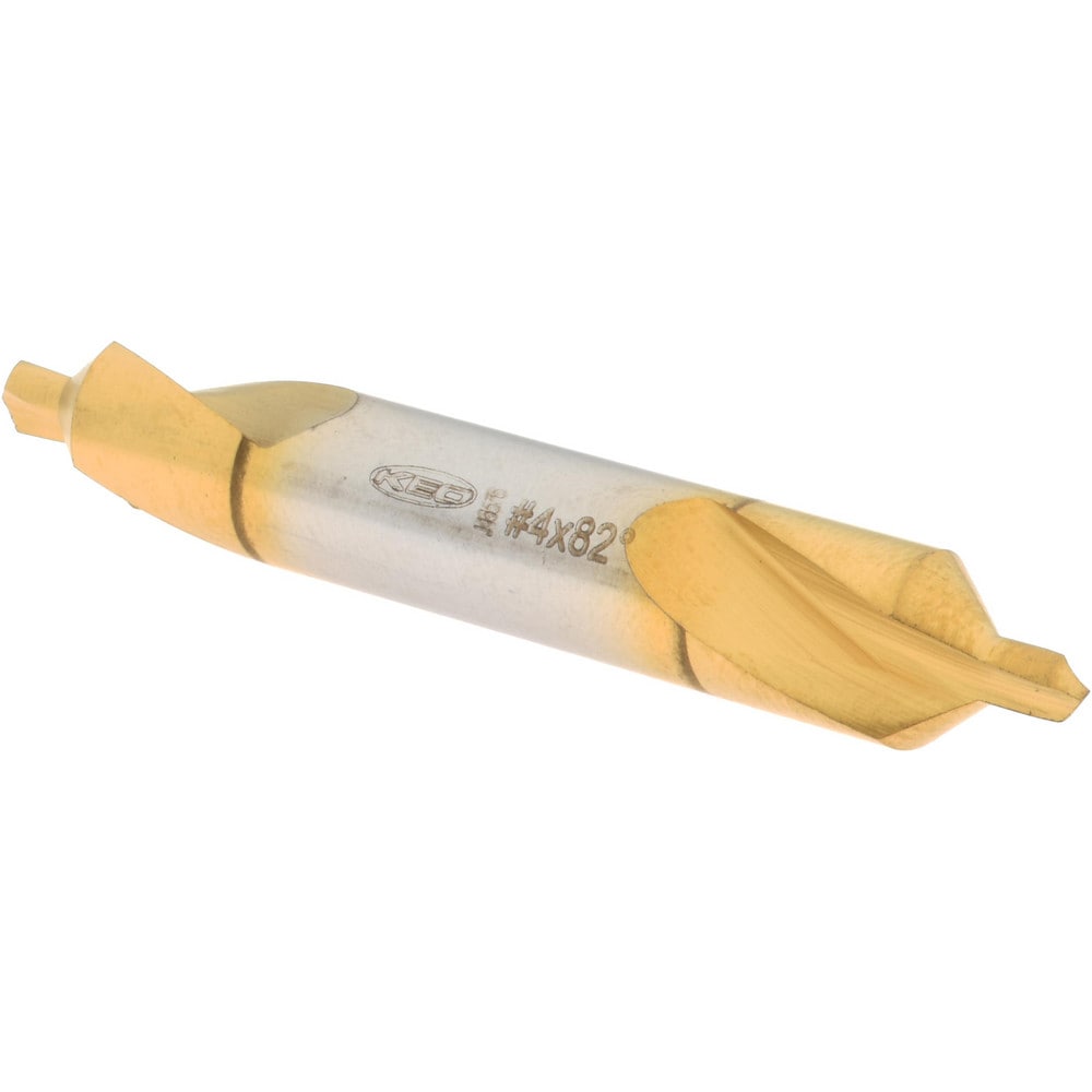 Combo Drill & Countersink: #4, 5/16" Body Dia, 1180, High Speed Steel