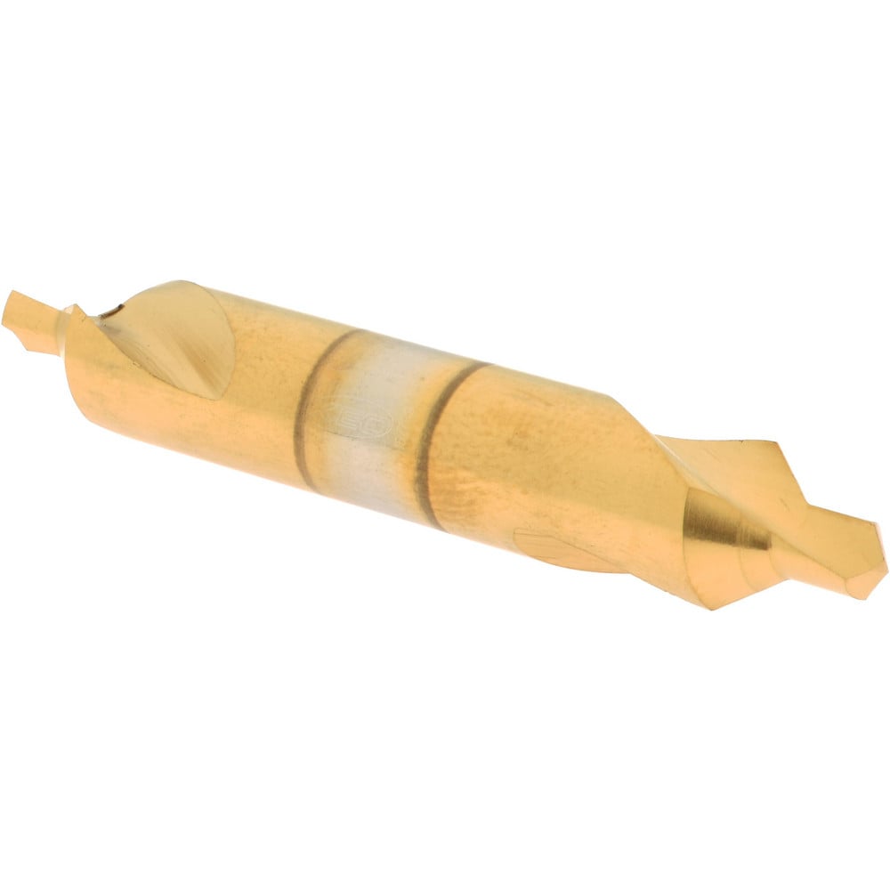 Combo Drill & Countersink: #5, 7/16" Body Dia, 1180, High Speed Steel