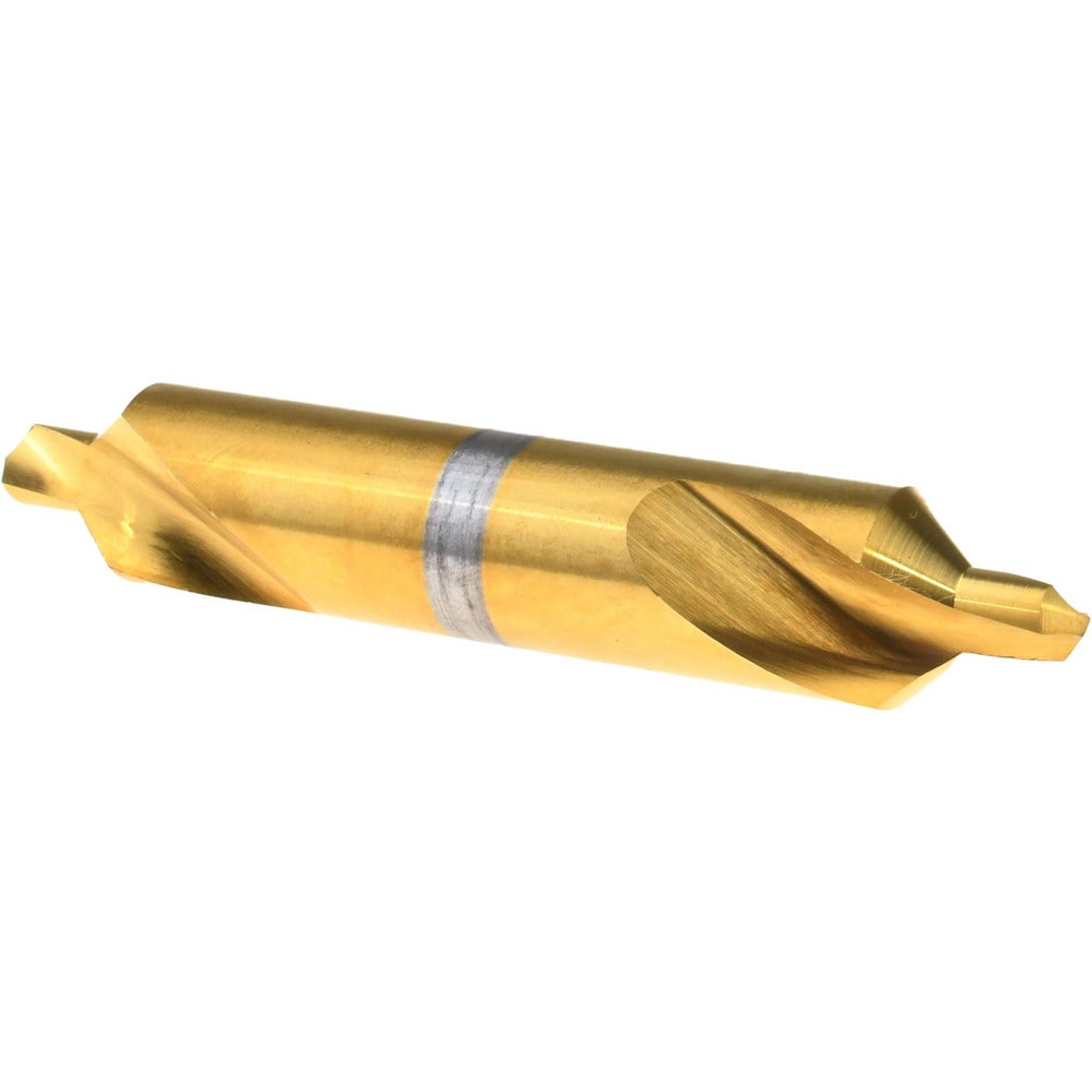 Combo Drill & Countersink: #6, 1/2" Body Dia, 820, High Speed Steel