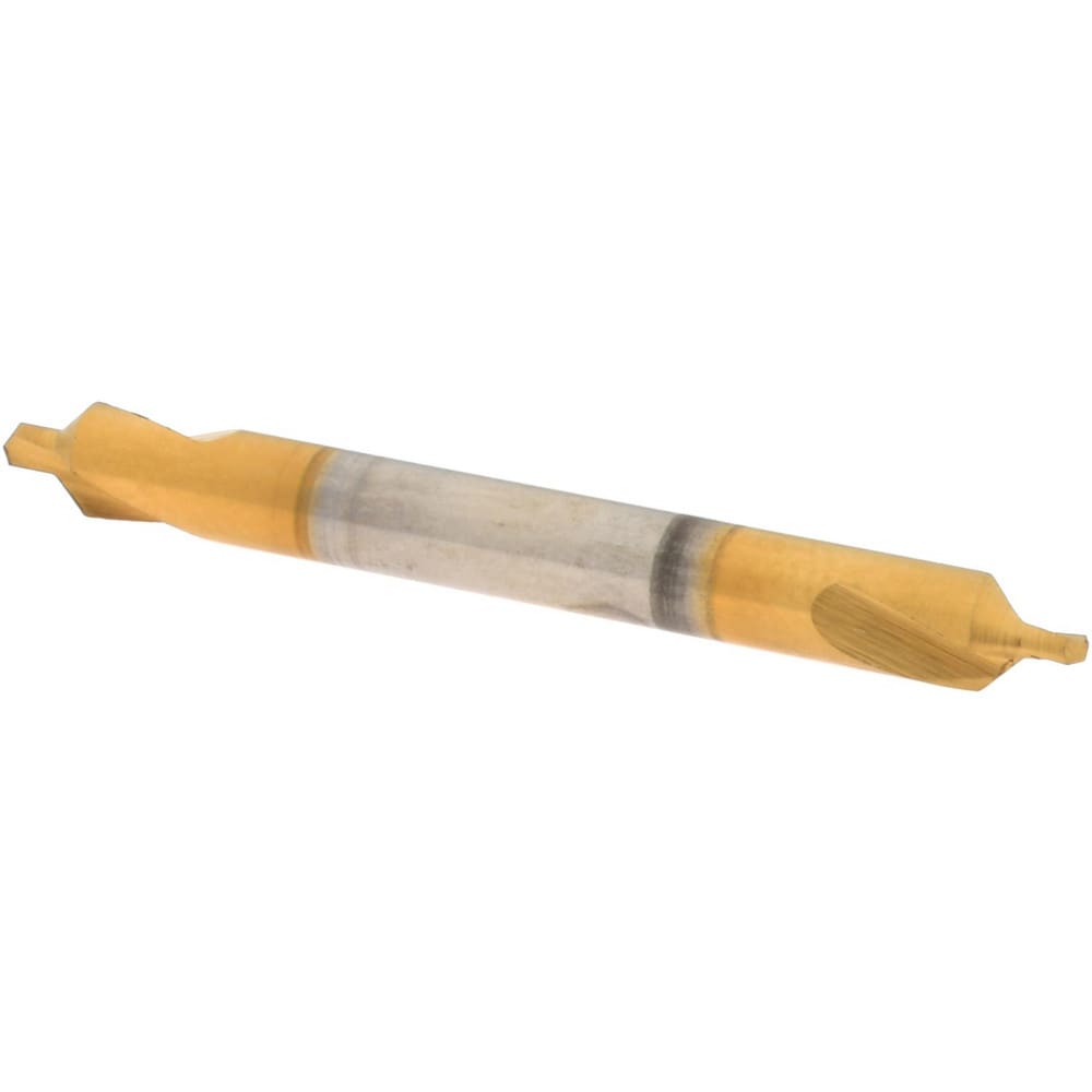 Combo Drill & Countersink: #1, 1/8" Body Dia, 1180, High Speed Steel