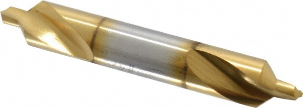 Combo Drill & Countersink: #4, 5/16" Body Dia, 1180, High Speed Steel