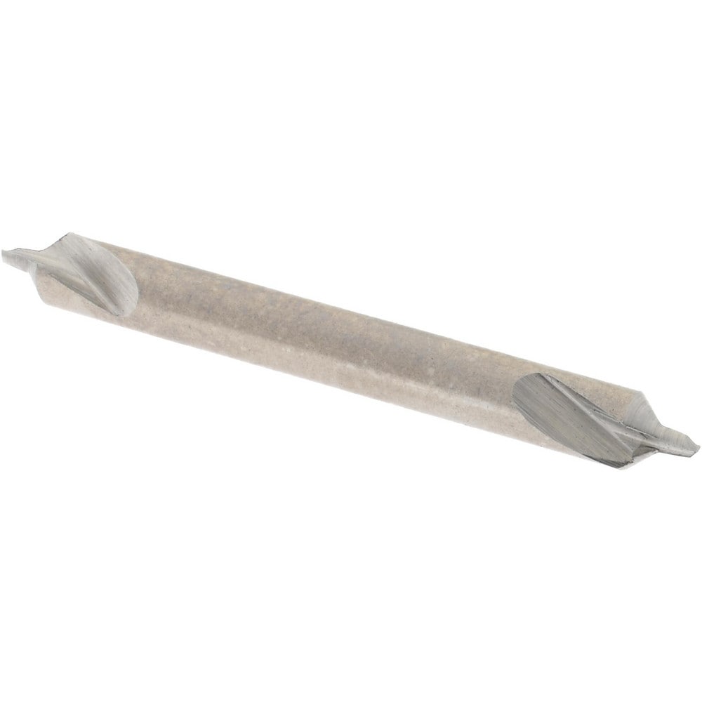 Combo Drill & Countersink: #1, 1/8" Body Dia, 1180, High Speed Steel