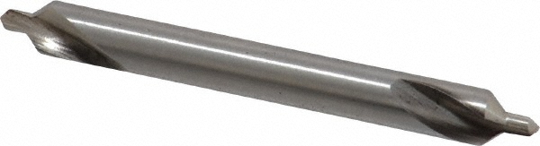 Combo Drill & Countersink: #2, 3/16" Body Dia, 118°, High Speed Steel