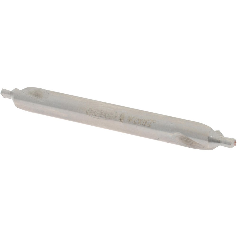 Combo Drill & Countersink: #2, 3/16" Body Dia, 1180, High Speed Steel