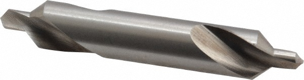 Combo Drill & Countersink: #5, 7/16" Body Dia, 118°, High Speed Steel