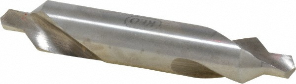 Combo Drill & Countersink: #6, 1/2" Body Dia, 118°, High Speed Steel