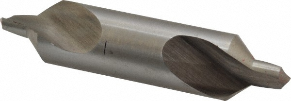 Combo Drill & Countersink: #8, 3/4" Body Dia, 118°, High Speed Steel