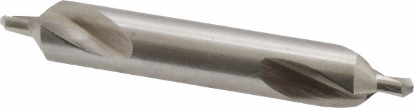 Combo Drill & Countersink: #4, 5/16" Body Dia, 118°, High Speed Steel