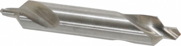 Combo Drill & Countersink: #5, 7/16" Body Dia, 118°, High Speed Steel
