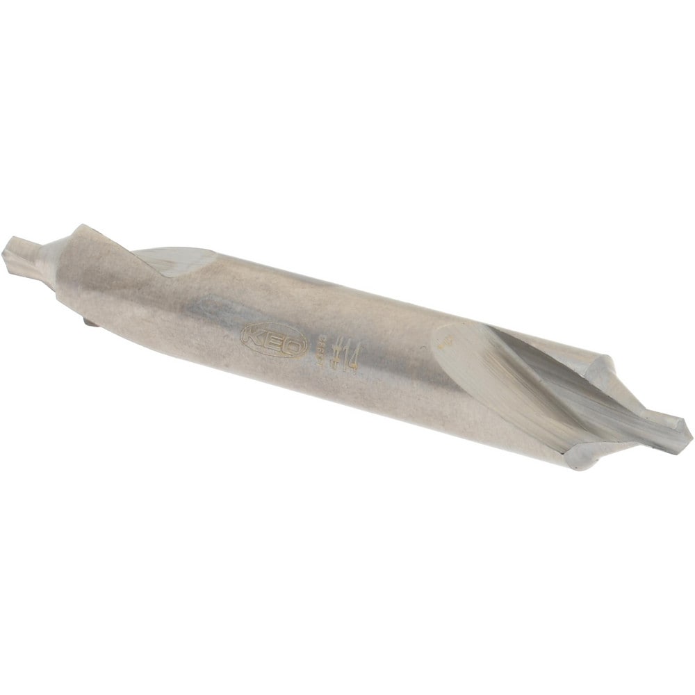 Combo Drill & Countersink: #14, 5/16" Body Dia, 1180, High Speed Steel