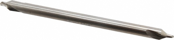 Combo Drill & Countersink: #3, 1/4" Body Dia, 118°, High Speed Steel