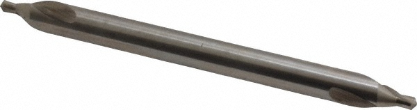 Combo Drill & Countersink: #4, 5/16" Body Dia, 118°, High Speed Steel