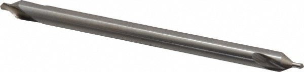 Combo Drill & Countersink: #4, 5/16" Body Dia, 118°, High Speed Steel
