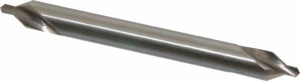 Combo Drill & Countersink: #4-1/2, 3/8" Body Dia, 118°, High Speed Steel