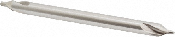 Combo Drill & Countersink: #4-1/2, 3/8" Body Dia, 118°, High Speed Steel
