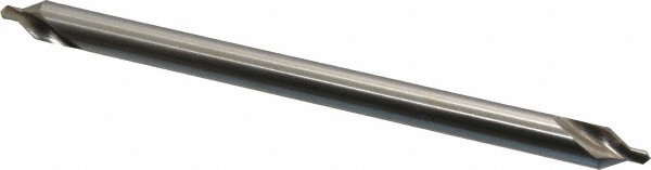 Combo Drill & Countersink: #4-1/2, 3/8" Body Dia, 118°, High Speed Steel