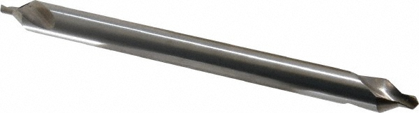 Combo Drill & Countersink: #5, 7/16" Body Dia, 118°, High Speed Steel