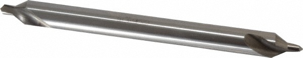 Combo Drill & Countersink: #6, 1/2" Body Dia, 118°, High Speed Steel