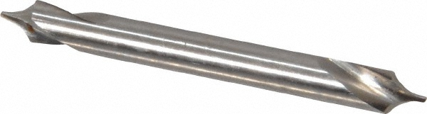 Combo Drill & Countersink: #3/0, 1/8" Body Dia, 118°, High Speed Steel