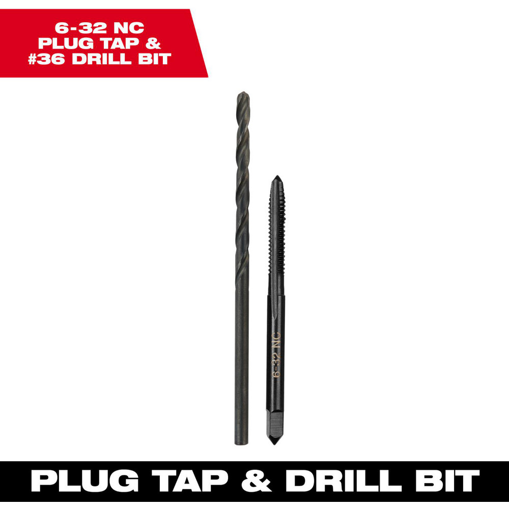 2PC 6-32$ RH PLUG TAP & DRILL SET