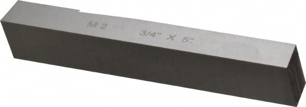 Cleveland C44525 Tool Bit Blank: 3/4" Width, 3/4" Height, 5" OAL, M2, High Speed Steel, Square Image