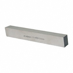 Cleveland C44528 Tool Bit Blank: 1" Width, 1" Height, 7" OAL, M2, High Speed Steel, Square Image