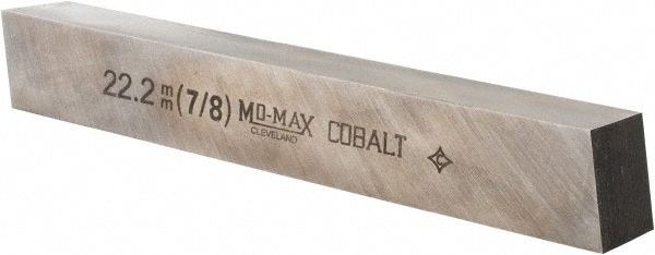 Cleveland C44558 Tool Bit Blank: 7/8" Width, 7/8" Height, 6" OAL, M42, Cobalt, Square Image