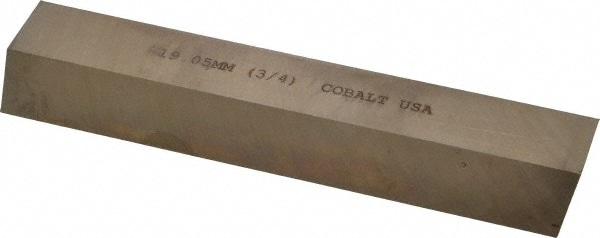 Cleveland C44587 Tool Bit Blank: 3/4" Width, 3/4" Height, 5" OAL, M42, Cobalt, Square Image