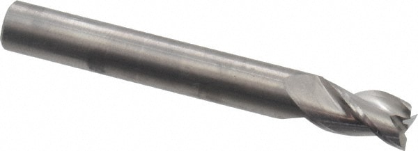 Kennametal 3658815 Square End Mill: 1/4 Dia, 3/8 LOC, 1/4 Shank Dia, 2 OAL, 3 Flutes, Solid Carbide Image